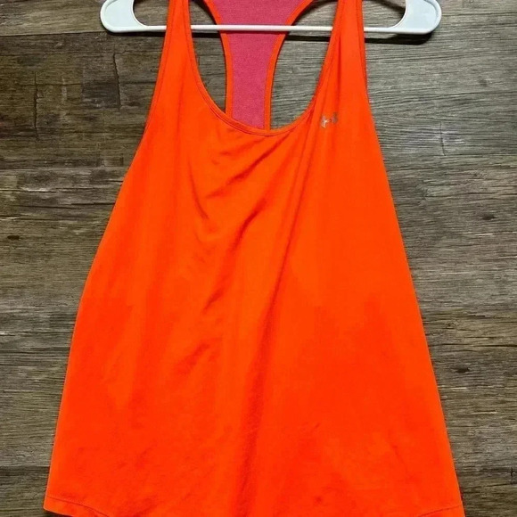 Under Armour Women's Orange Tank Top - Picture 1 of 4